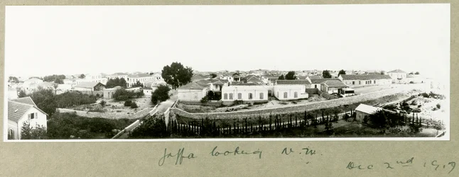 Jaffa nach Nordwesten blickend, 2. Dezember 1917